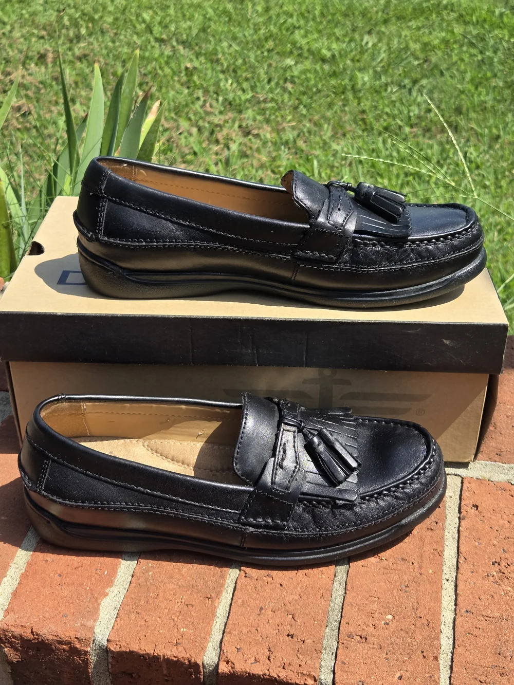 Mens Dockers Sinclair Black 90-7325 Tassel Loafers Size 8